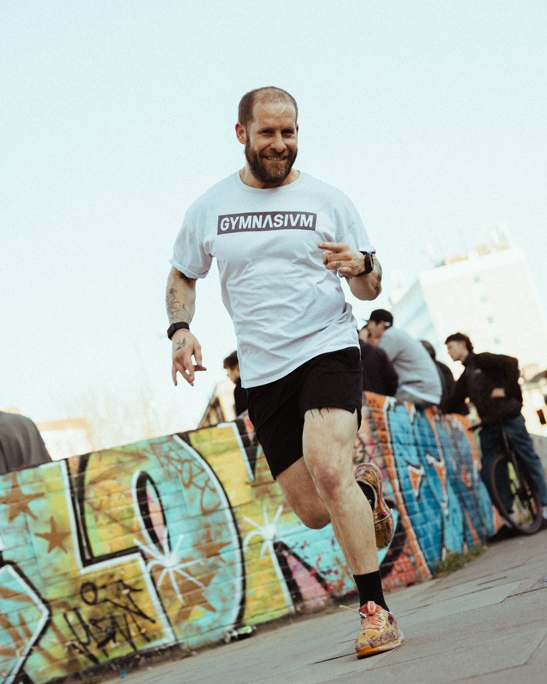 Easy-paced group running